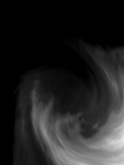 Smoke on the dark background