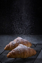 Croissant With Powdered Sugar