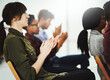 © Ruan J/peopleimages.com - Lets give it a round of applause. Shot of a group of businesspeople clapping their hands during a presentation in a conference room.