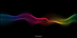© korkeng - Vector wave lines flowing dynamic in colorful isolated on black background for concept of AI technology, digital, communication, science, music