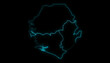 © Ahmed - Outline Map of Sierra Leone with Provinces in Black Background