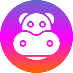 Poster - Hippo Icon