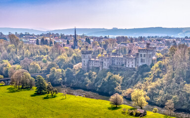 Poster - Aerial view at Lismore Waerford Ireland seen by drone