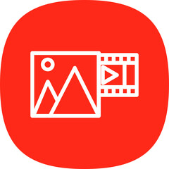 Sticker - Photo Video Icon