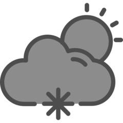 Wall Mural - Cloud Meatball Icon