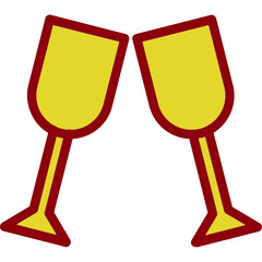 Sticker - Glass Cheers Icon