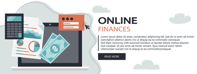 Wall Mural - set of modern flat design icons of emerging virtual currency and online finances. flat design bitcoi
