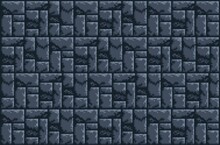 2D Brick Gray Wall Texture - Assets For Game - Pixel Art. Gray Stone Concrete Seamless Background. Ground Texture Tile Seamless Pattern, For Pixel Art Style Game.