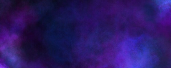 dark sky blue and purple nebula watercolor background