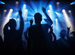 © Tylan E/peopleimages.com - Fun at the gig. Silhouette of a crowd of young adults at a concert.