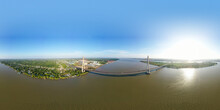 Panorama Can Tho Bridge Is A Bridge Spanning The Hau River, Connecting Cai Rang District, Can Tho City And Binh Minh Town, Vinh Long Province.
