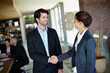 © D Laflor/peopleimages.com - Its good to finally meet you. A smiling businessman shaking hands with a client.
