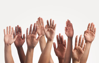 Poster - Let your hands do the talking. Cropped shot of unrecognizable peoples hands.