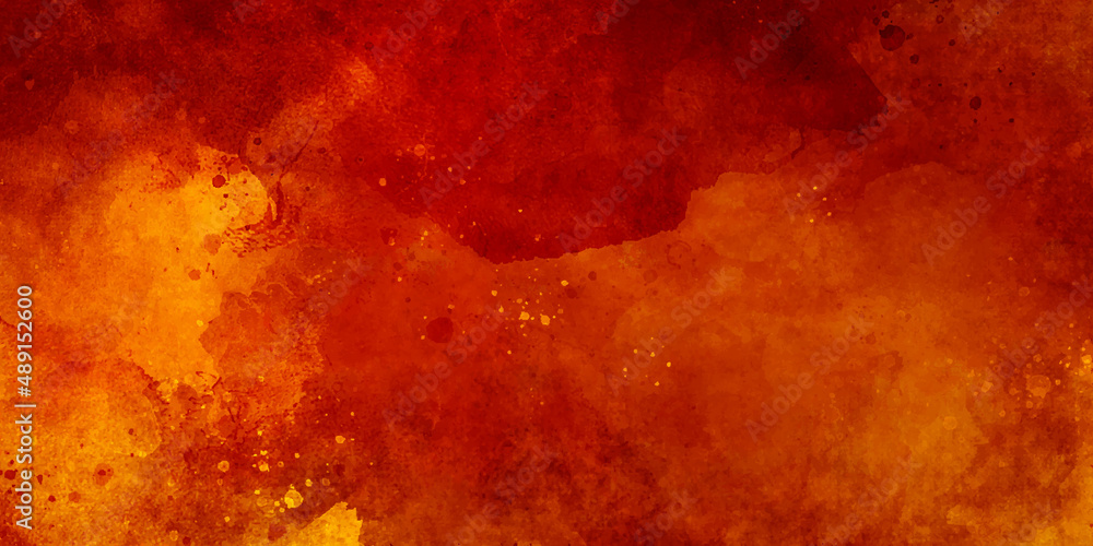 Red and yellow background and abstract background, uneven surface ...