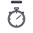 © keenan - stopwatch icon symbol template for graphic and web design collection logo vector illustration