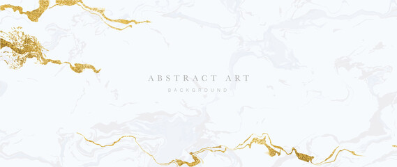 Wall Mural - white and gold marble. luxury wallpaper with gold shade, grey and white watercolor. elegant marble p