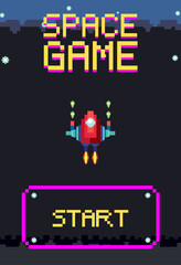 Poster - Space game user interface template