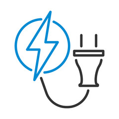 Wall Mural - Electric Plug Icon