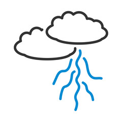 Sticker - Clouds And Lightning Icon