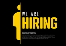 We Are Hiring Minimalistic Flyer Template