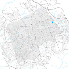  Harrow, Greater London, United Kingdom high detail vector map