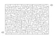 © I_love_life - Rectangle labyrinth with entry and exit. Line maze game. Hard -Medium complexity. Kids maze puzzle, vector illustration