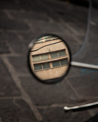 Poster - Closeup shot of bicycle mirror