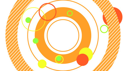 Motion graphics　Background of overlapping circles