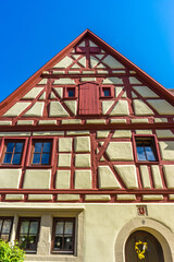 Sticker - House in Rothenburg ob der Tauber on a sunny day