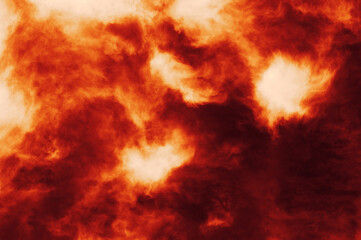 Wall Mural - the red sky background looked like smoke and fire. bomb violent.