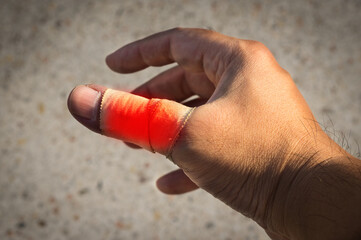 hand with boxing gloves