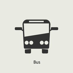 Wall Mural - Bus vector icon illustration sign