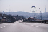 Fototapeta Miasta - Bosphorus Bridge, Istanbul strait, 15 Temmuz Sehitler Koprusu  & istanbul streets                       