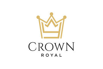 Wall Mural - initial logo letter Y with crown vector symbol illustration design