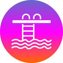 Sticker - Swimming Pool Icon