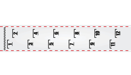 Race starting positions grid. vector