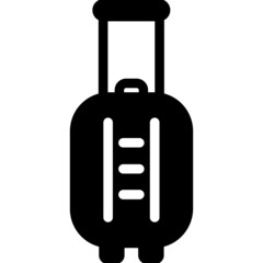 Wall Mural - Suitcase Rolling Icon