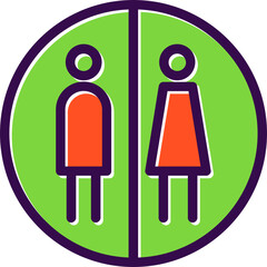 Sticker - Restroom Icon