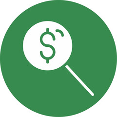 Sticker - Search Dollar Icon