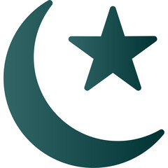 Sticker - Star And Crescent Icon