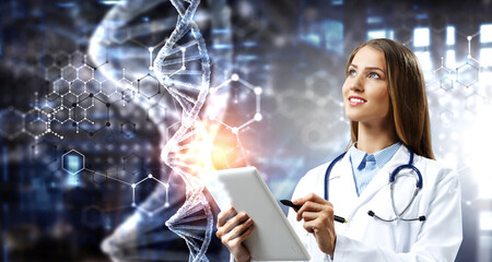Wall Mural - innovative technologies in science and medicine
