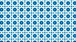 Blue circle tessellation for wallpapers with different shades of blue