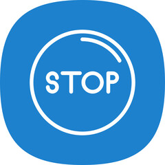 Poster - Stop Circle Icon