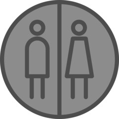 Sticker - Restroom Icon