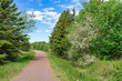 Springtime view of the Confederation Trail, Canada.