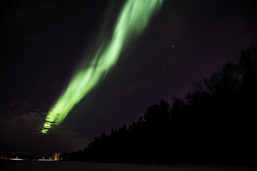 Sticker - Northern light in Oulu, Finland