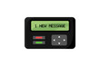 Pager isolated. Retro telecommunication device from 90s. Vector flat illustration of black pager on white background