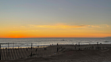 Wall Mural - Sunset over water in Marina del Rey, CA