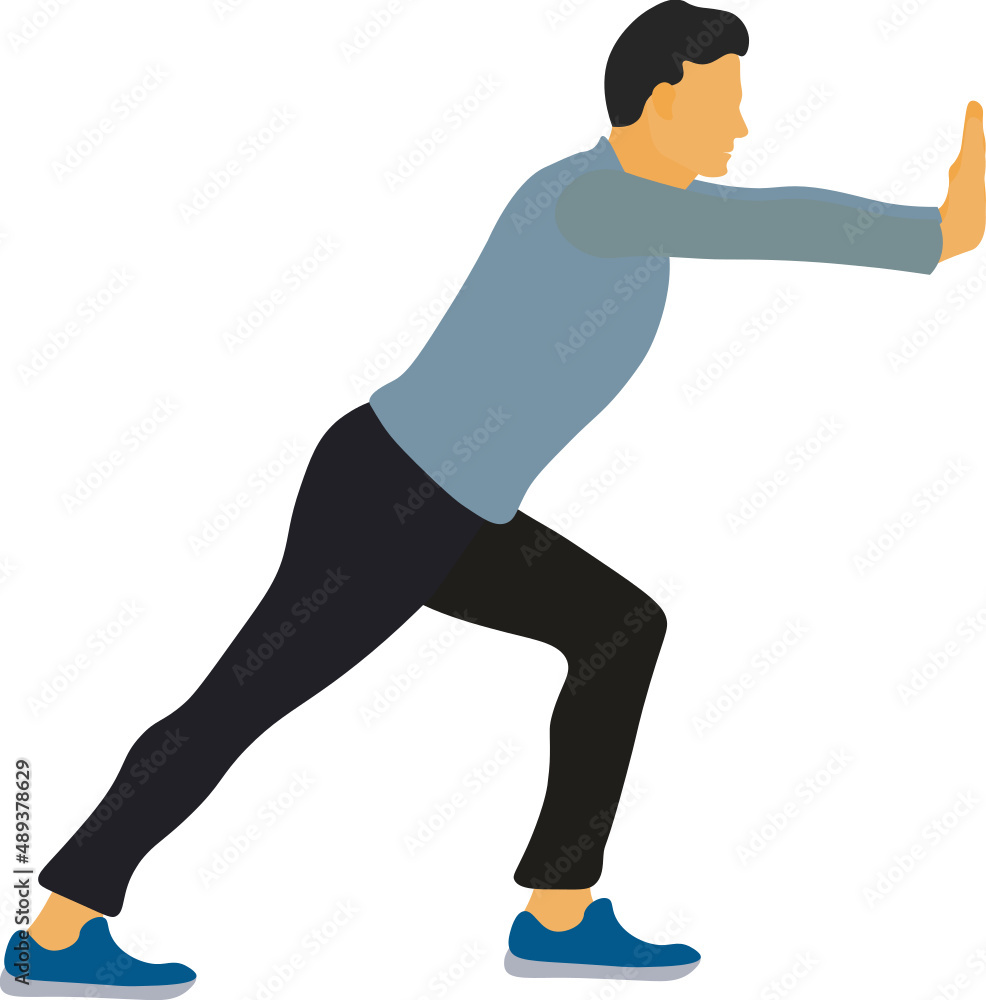 Hombre empujando, avanzando. Negocio en subida, en crecimiento. Vector sin  fondo, fondos transparentes Stock Vector | Adobe Stock, image size:986x1000