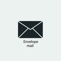 Envelope mail vector icon illustration sign